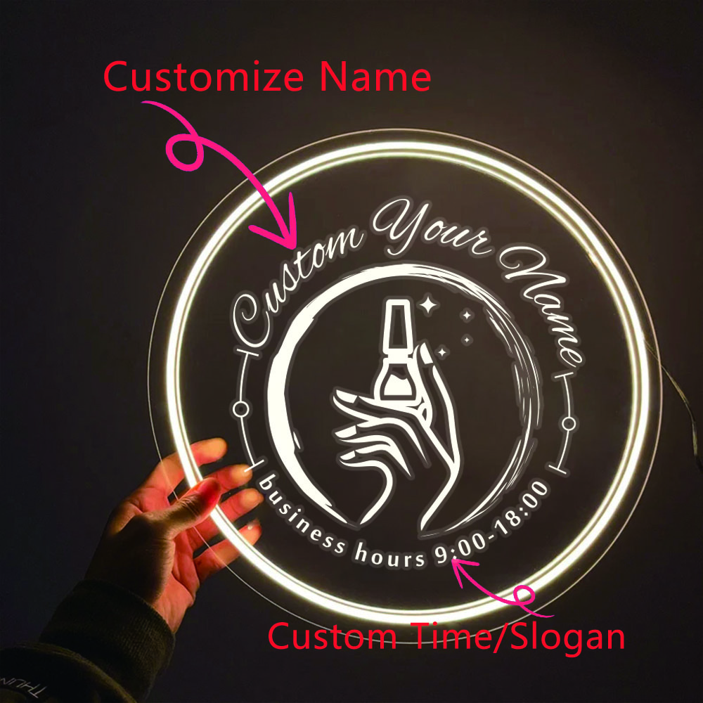 1PC Round Shape Nail Art Theme - đánh giá và giá Lighting Christmas Decor