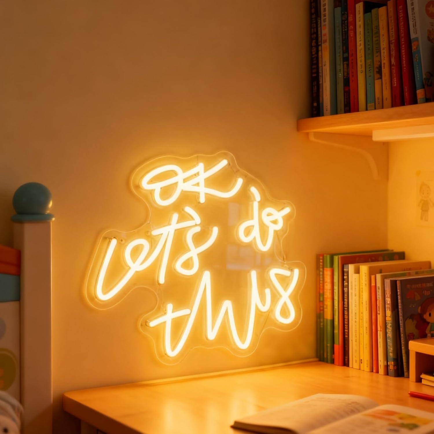 OK Let’s Do This Neon Sign Mot - đánh giá và giá Ok Lighting Decor