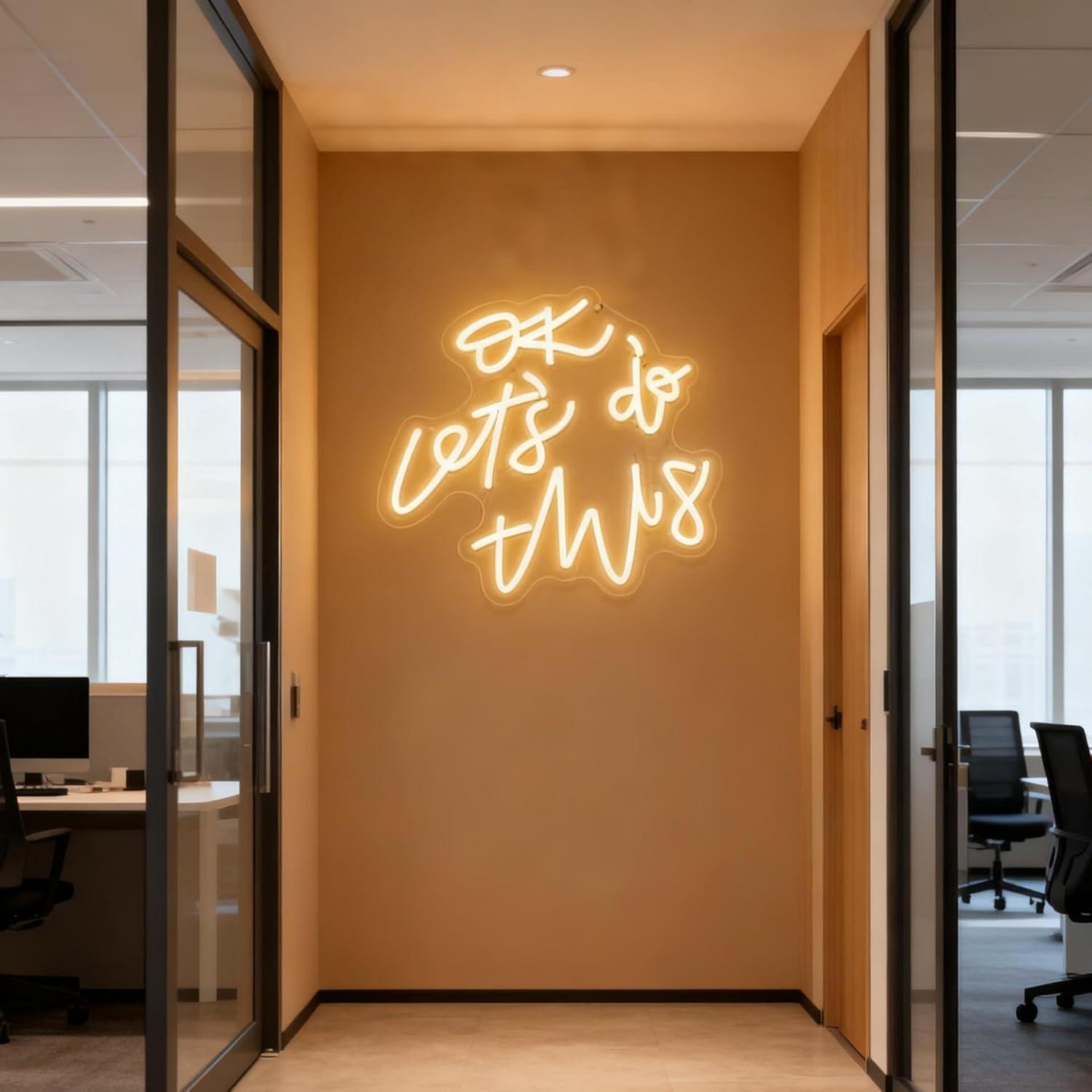 OK Let’s Do This Neon Sign Mot - đánh giá và giá Ok Lighting Decor