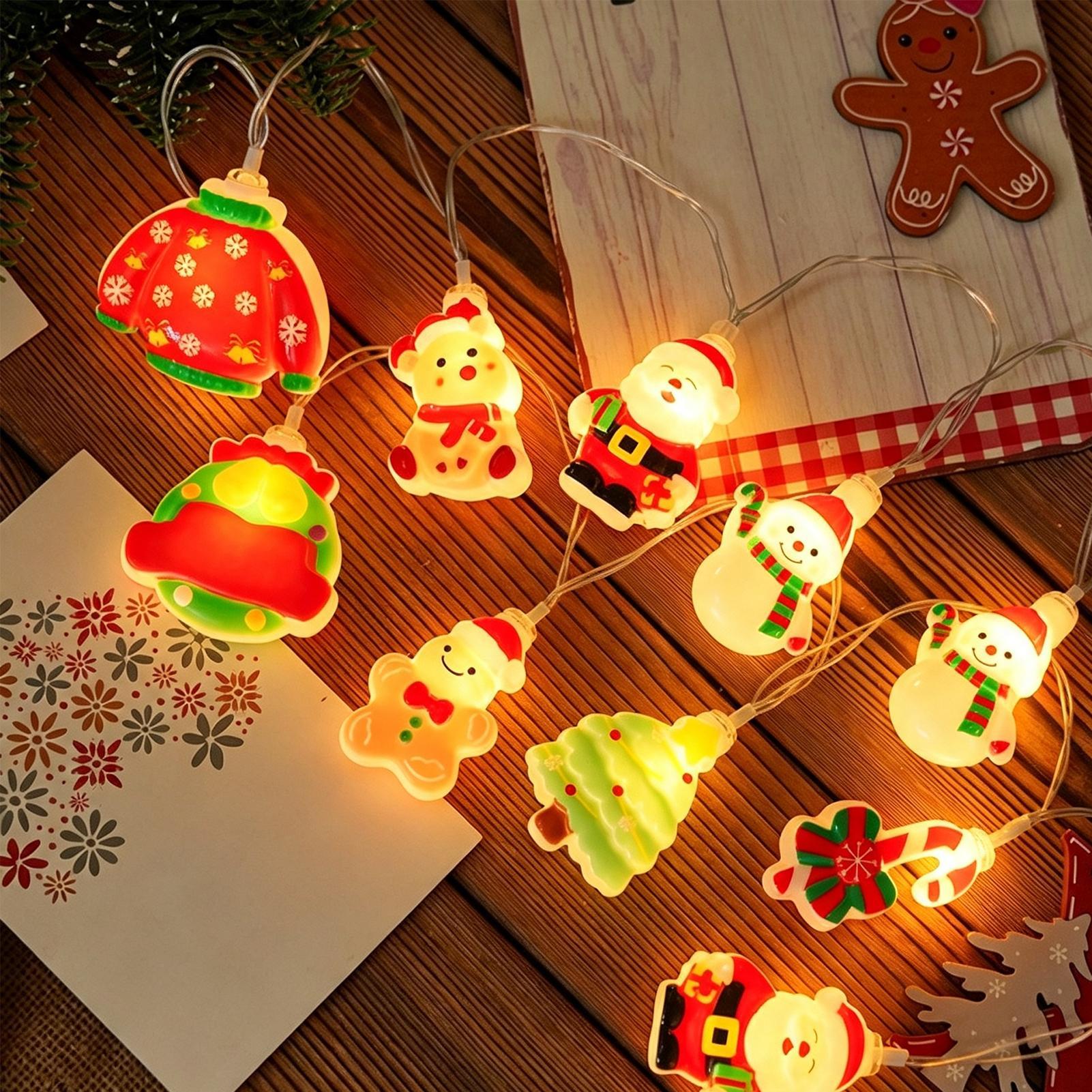 Santa Claus String Light LED S - đánh giá và giá Lighting Christmas Decor