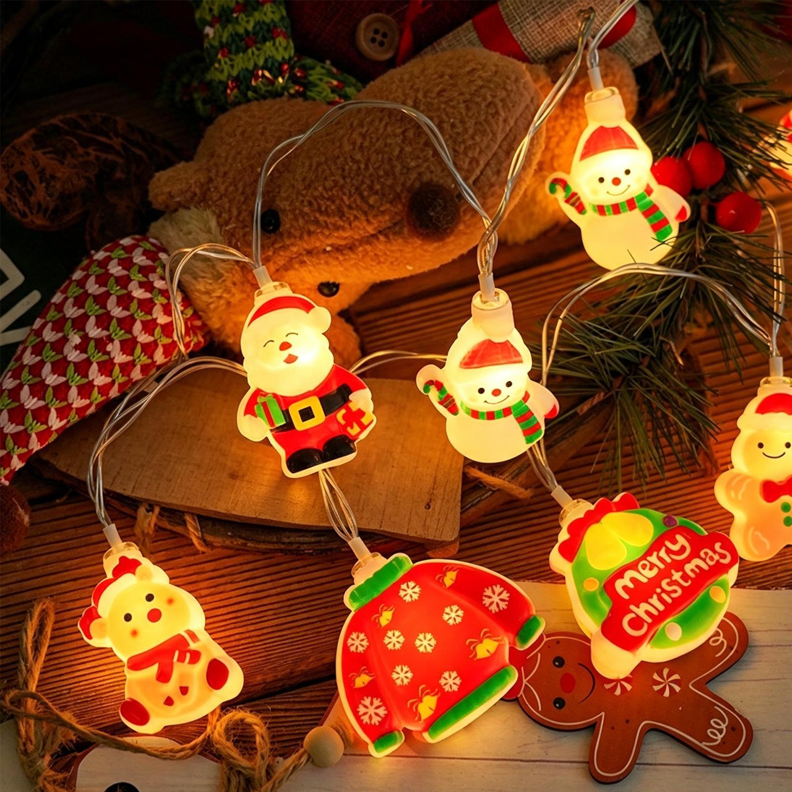 Santa Claus String Light LED S - đánh giá và giá Lighting Christmas Decor