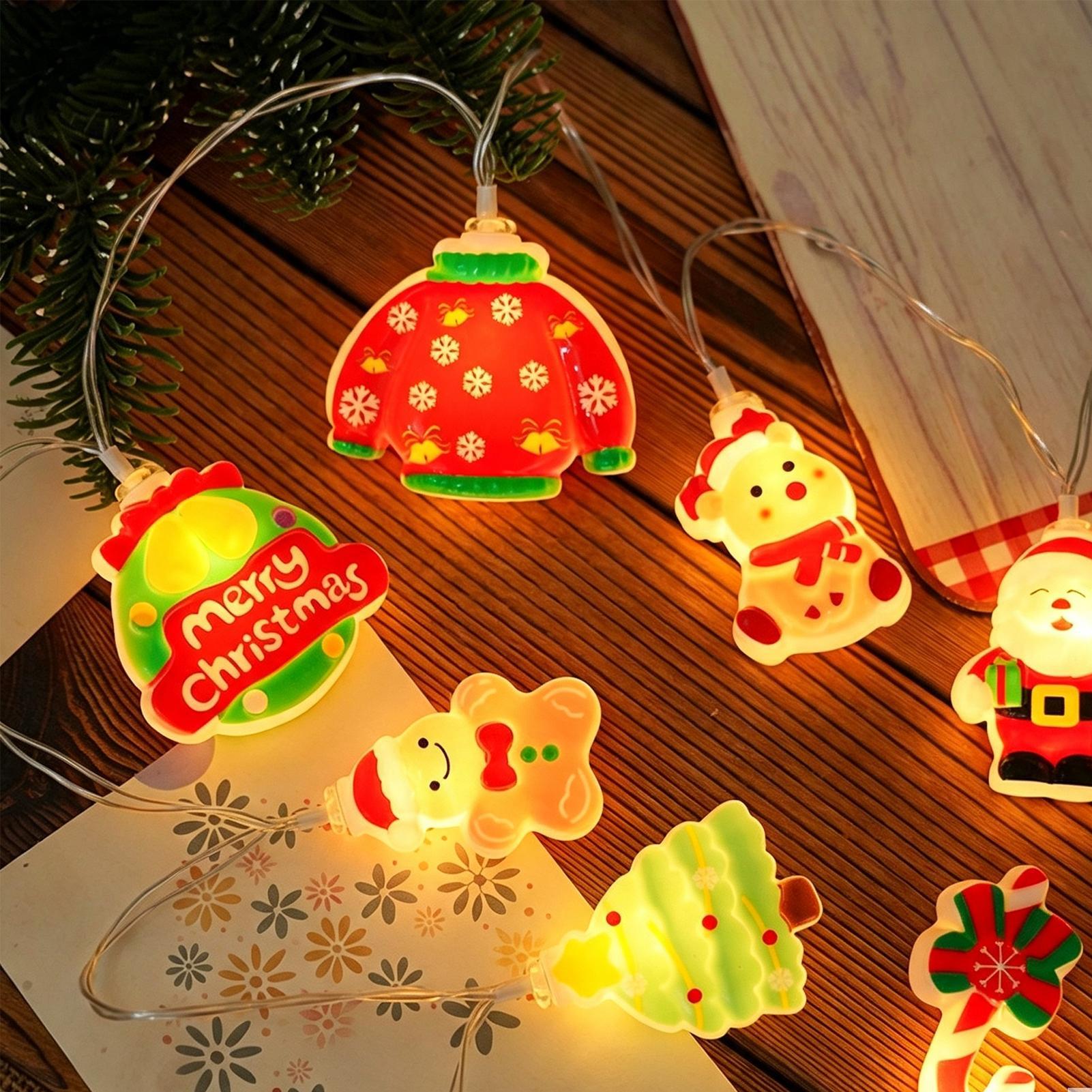 Santa Claus String Light LED S - đánh giá và giá Lighting Christmas Decor