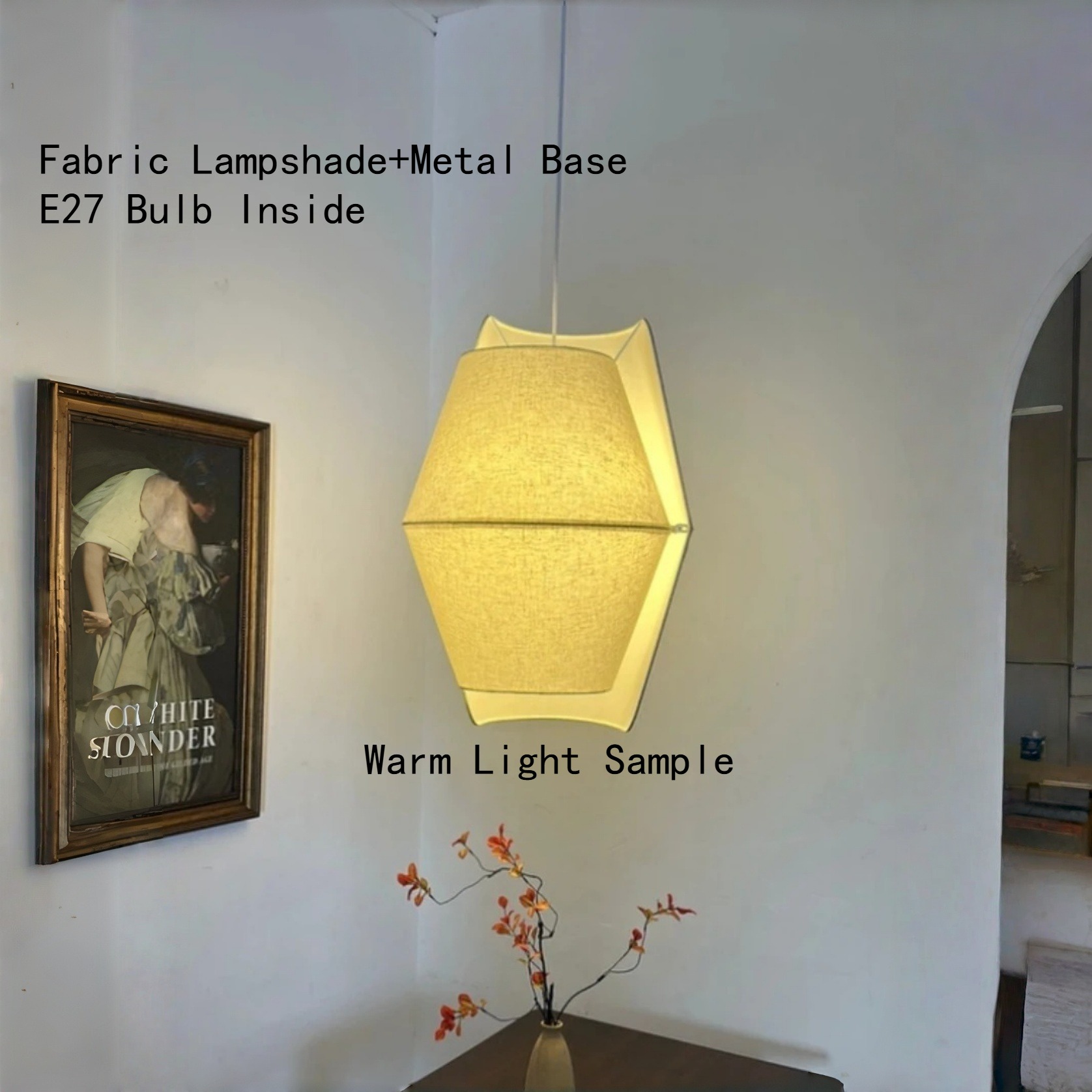 Japandi Hanging Lamp E27 Penda - đánh giá và giá Lighting Home Decor Items