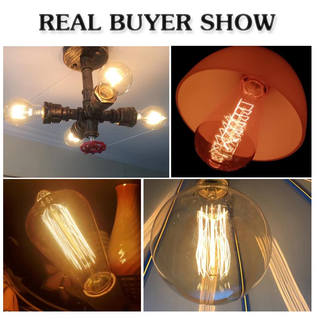 Retro Edison Light Bulb E27 40 - đánh giá và giá Lighting Decor Ideas
