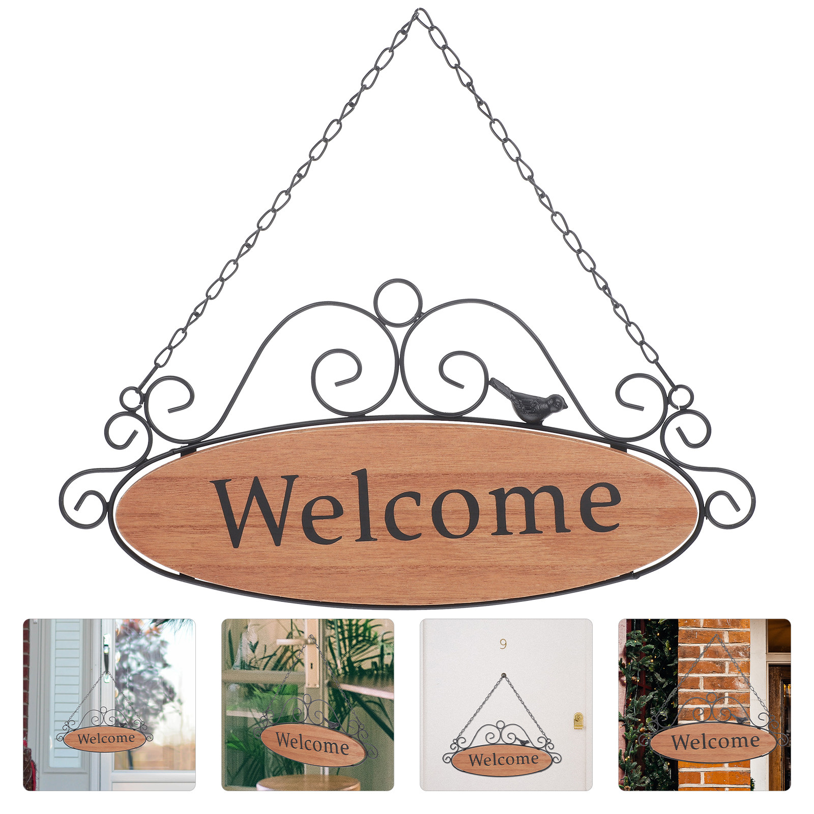 1Pcs Welcome Sign Door Hanger  - đánh giá và giá Restaurant Lighting Decoration
