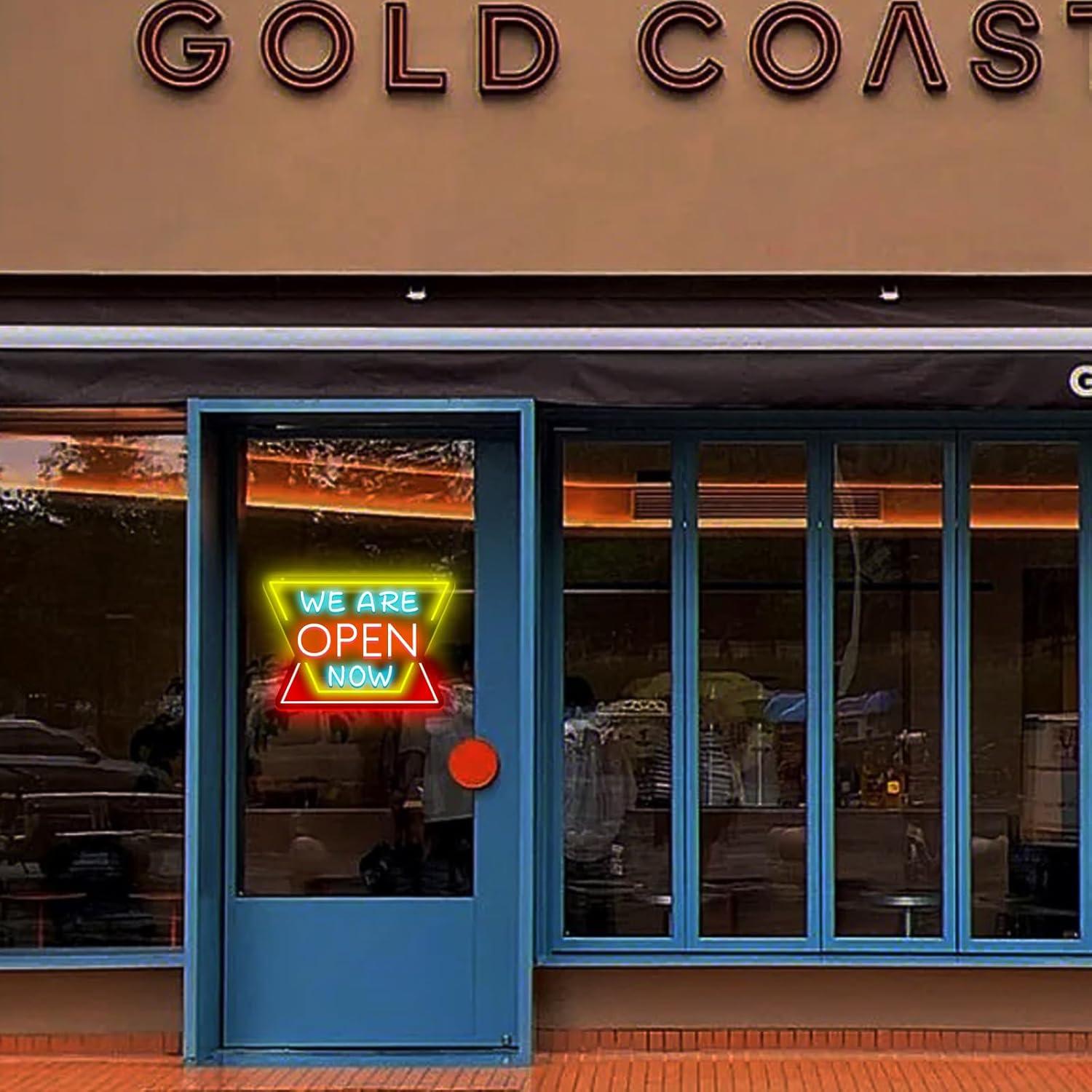 We Are Open Now Neon Sign Dimm - đánh giá và giá Restaurant Lighting Decoration