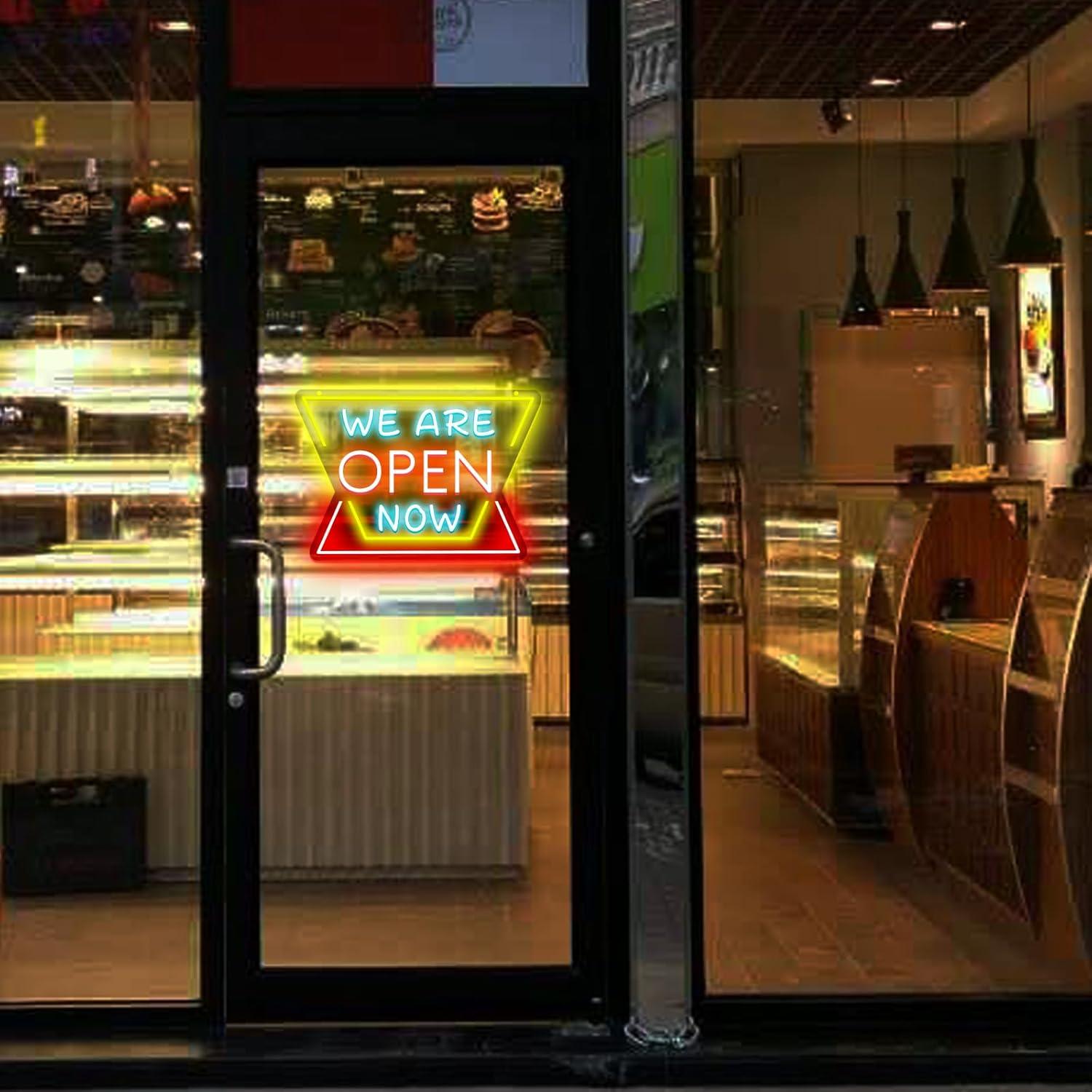 We Are Open Now Neon Sign Dimm - đánh giá và giá Restaurant Lighting Decoration