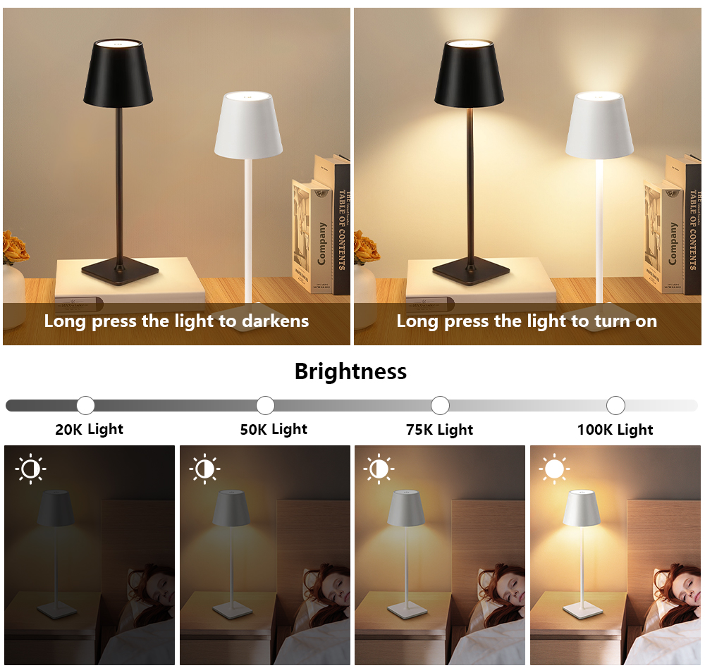 LED Rechargeable Desk Light Wi - đánh giá và giá Lighting Decoration