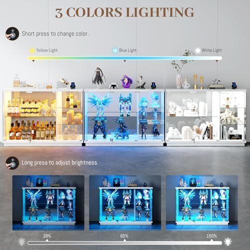 Glass Display Cabinet with Loc - đánh giá và giá Lighting & Home Decor Studio