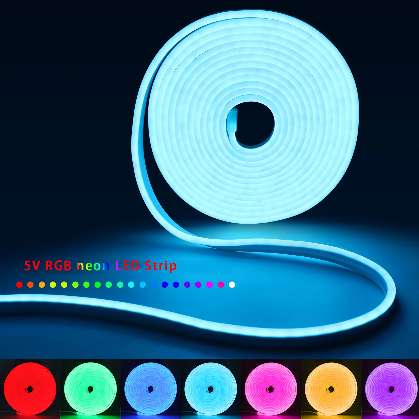 1-5m RGB LED Neon Strip Light  - đánh giá và giá Lighting Decor Ideas
