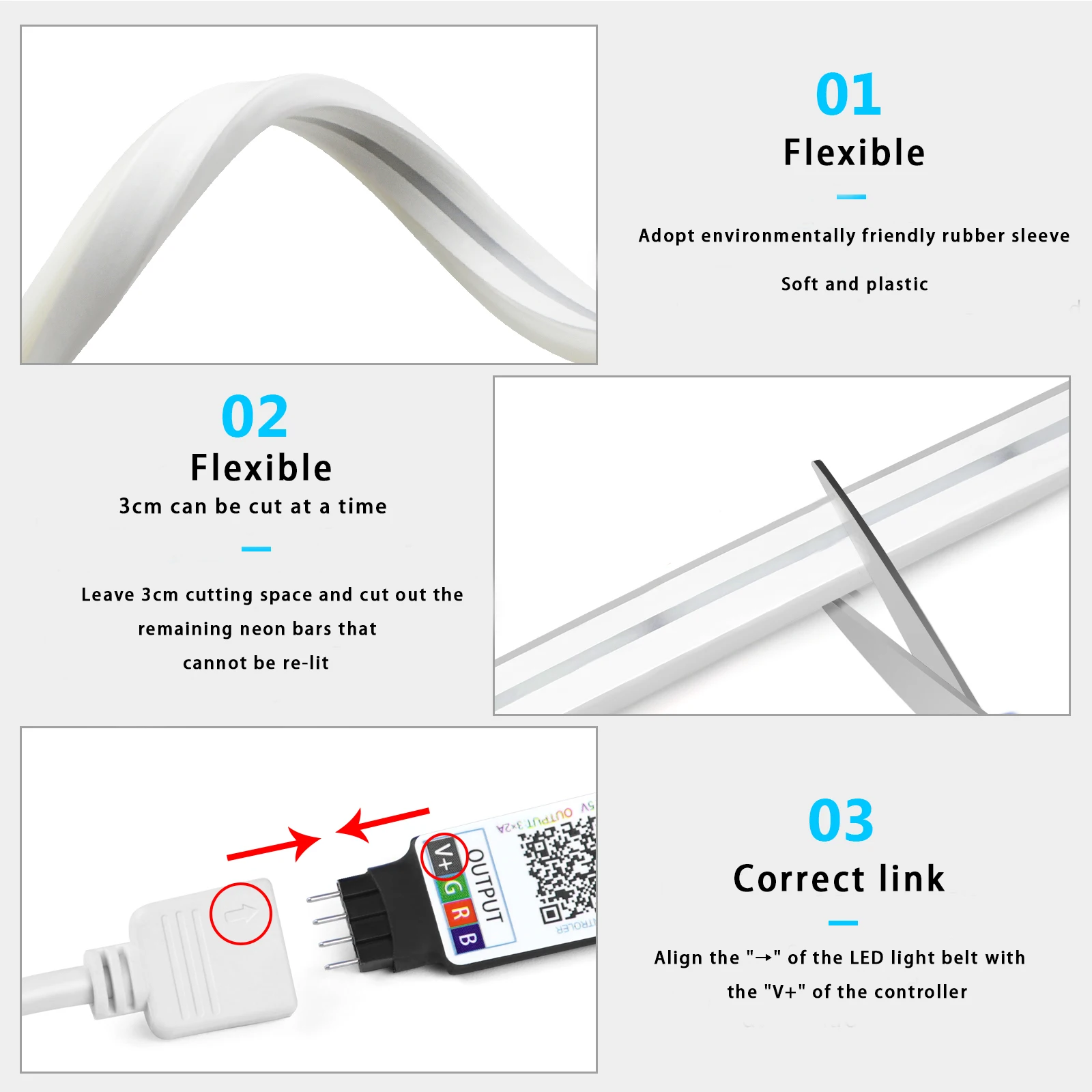 1-5m RGB LED Neon Strip Light  - đánh giá và giá Lighting Decor Ideas